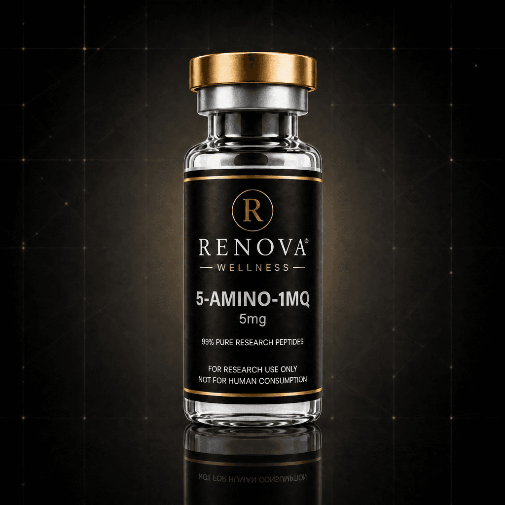 5-Amino-1MQ research vial — Renova Wellness