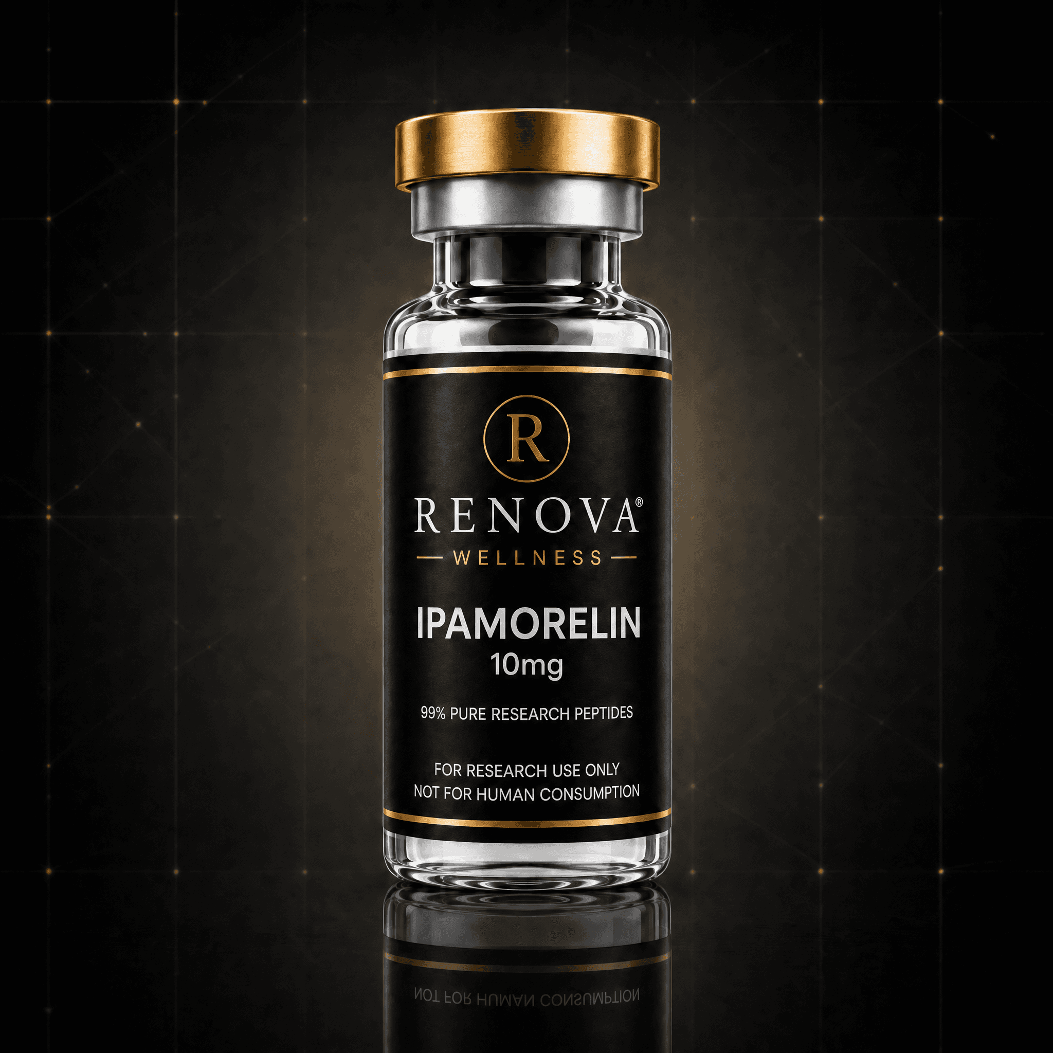Ipamorelin research vial — Renova Wellness